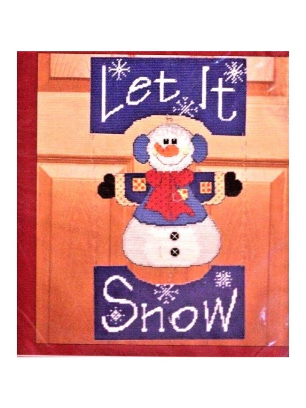 Janlynn Sugarplum Greeters Let It Snow Plastic Canvas Kit #1416 8.75"x18" No Sew